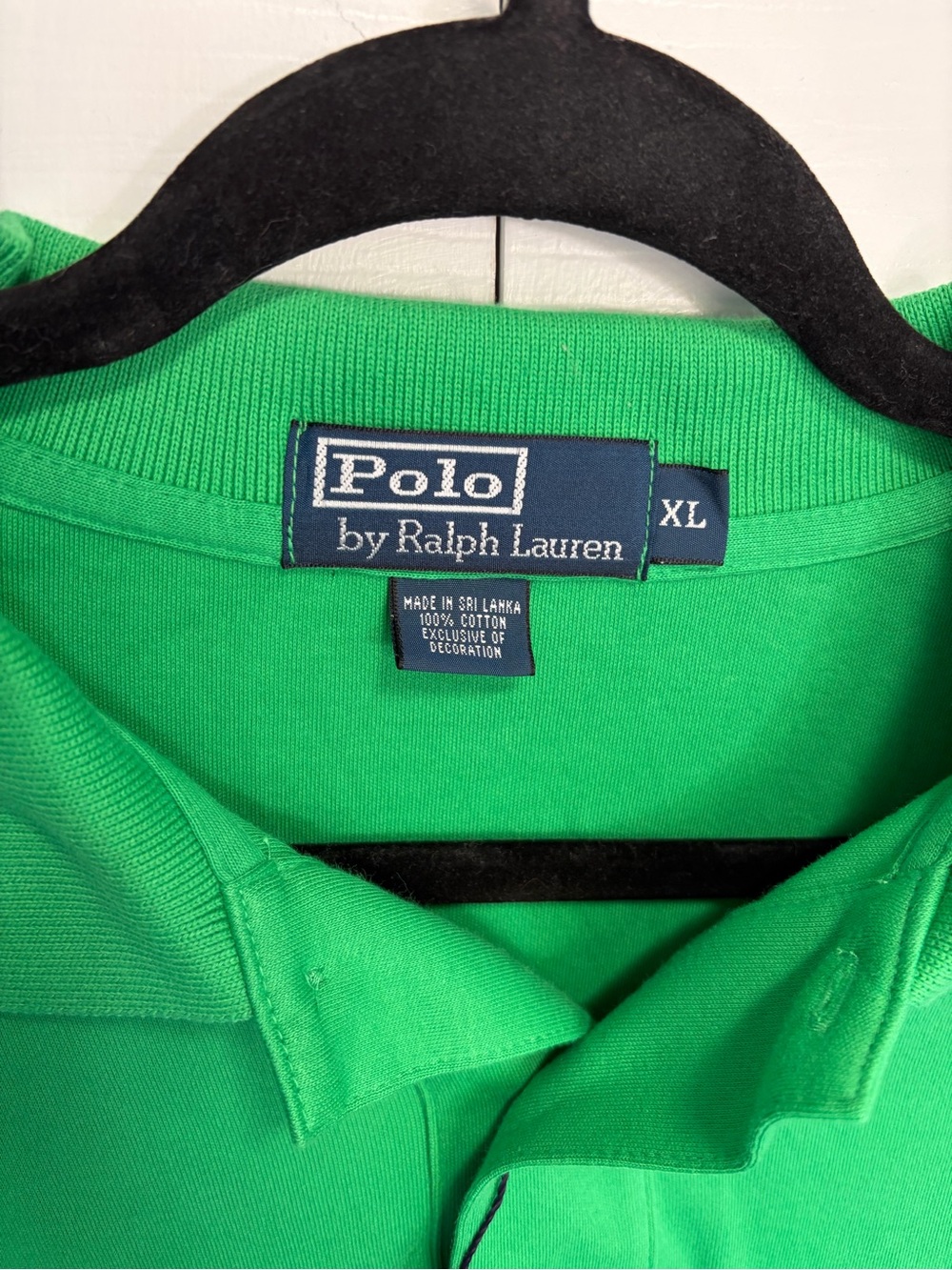 Ralph Lauren Men’s Bright Green Polo with Purple Logo NWT XL - Picture 14 of 14